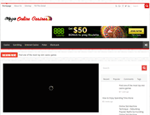 Tablet Screenshot of megaonlinecasinos.net